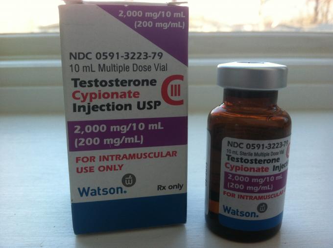 Testosterone Cypionate Watson 10ml Vial Labels For Injection , 10ml