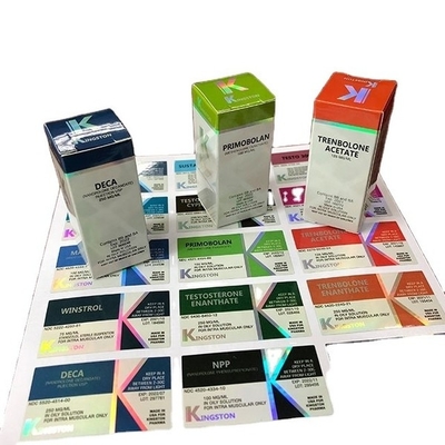 Polypropylene Custom Vial Labels with Removable Adhesive and Lamination Finishing