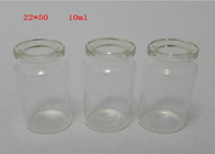 Clear 10ml Vial Glass Bottle Rubber Stopper Sealing For Steroid Injection