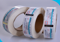 Glossy Roll Steroid Vial Labels Strong Adhesive Square Shape For Injection Vial