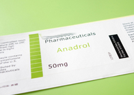 Steroids Glass Vial Medication Label Stickers Full Color Printing Various Size