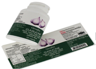 Safety Purple Gold Stamping Waterproof Sticker Labels For Medicine Plastic Bottle
