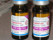 Watson Label Glass Vial Labels , Pill Bottle Label For Testerone Enanthate 250MG