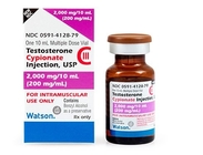 Testosterone Cypionate Watson 10ml Vial Labels For Injection , 10ml Bottle Labels