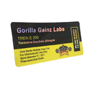 6x3cm Laser PET Film 10ml Vial Labels With Glossy Varnishing