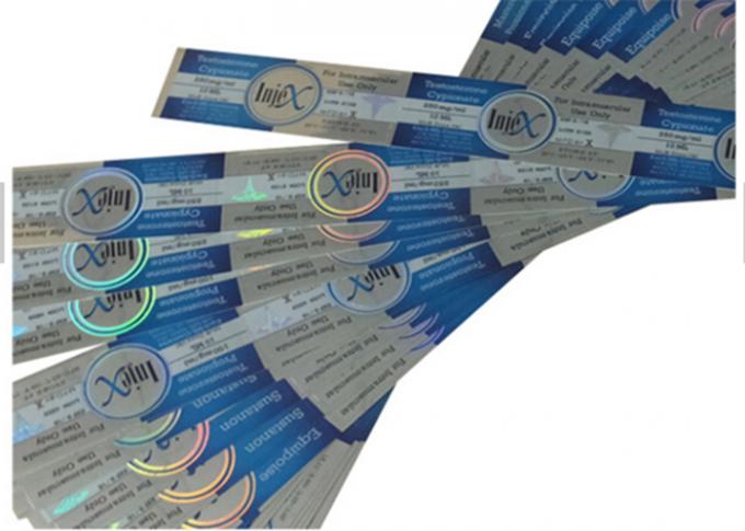 Injection Visual Room Sticker Glossy Holographic Laser Custom Adhesive Labels For Vial Injection vial