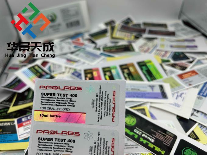 Customized Flexo Printing Technology Bottle Sticker Labels For Flip-Off ...