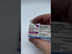 Custom LA Pharma Winstrol 10ml Vial Labels With Red Laser Effect Top