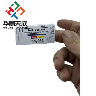 Green Cap Color Vial Vial Labels With Removable Adhesive For Rectangle Vials