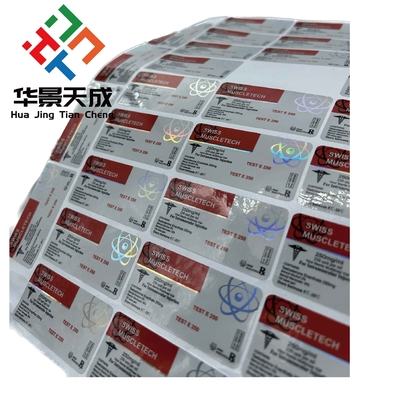 Customized Flexo Printing Technology Bottle Sticker Labels For Flip-Off Caps