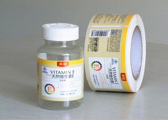 Private Tablet Pill Strong Adhesive Labels , Sticker Labels For Bottles