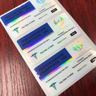 Adhesive 10ml Vial Labels Custom Label Stickers Packaging For Injection  Vials
