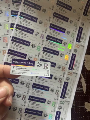Retatrutide 30mg 2ml injection vial labels for subcutaneous injection 