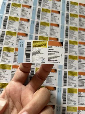 Test Sustan Pharmacy Bottle Labels For 10ml Vials