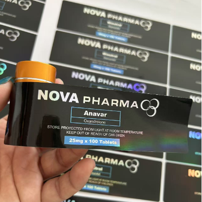 Anavar 20mg  laser materail PET plastic bottles labels