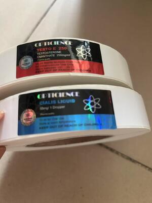 Cialis 20mg Hologram materail  labels stickers in rolls 