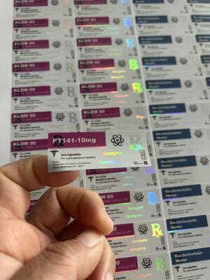 PT141 10MG SMALL BOTTLES 3ML PEPTIDE VIAL LABELS