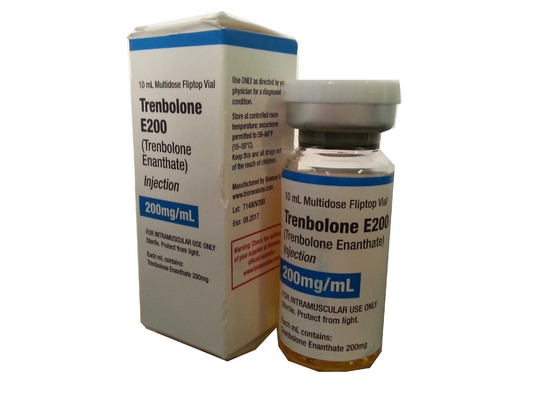 White PVC 10ml Multidose Flitop Custom Vial Labels For Testosterone Enanthate 200