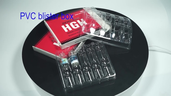 Glossy Finish Clear Plastic Blister Packaging Boxes For 10ml Vials X 4 Pcs