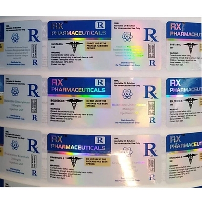 Laser PET 10ml Hologram vial Pharmaceutical Vial Labels