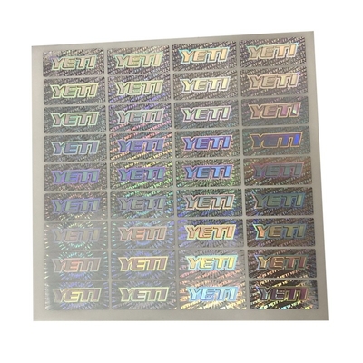 Anti Counterfeiting PET Film 3D Holographic Stickers