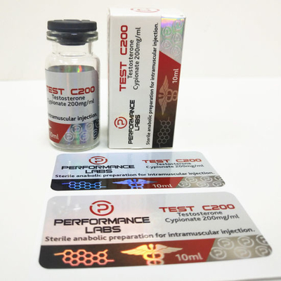Testosterone Cypionate 200mg Oil Labels And Boxes With Custimized Size