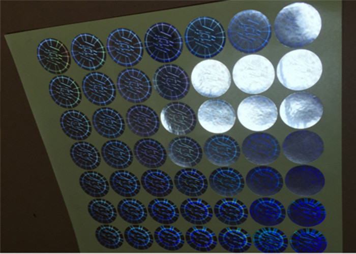 Die Cut Round Security Hologram Sticker Pantone Colors ...