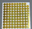 Gold Anti - Fake Security Hologram Sticker Customized Size With Shape