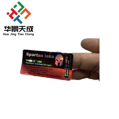 White Plastic 10ml Vial Labels for Pharmaceutical Product Identification and Branding