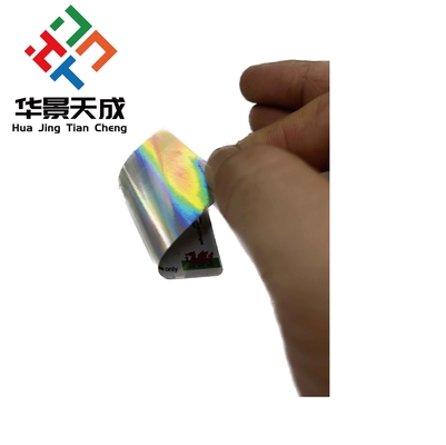 Plastic Hologram Vial Label With Permanent Adhesive For Pharmaceutical Products