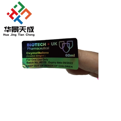 Red And Green Custom Vial Labels For Precise Labeling Solutions