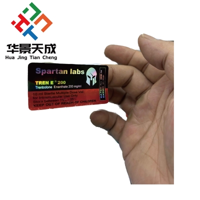 Waterproof Glass Peptide Vials Labels Single Side Printing