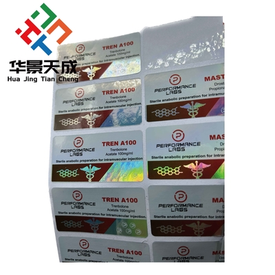 Glass Vial Permanent Adhesive Sticker Labels For UV Protection And Customization