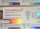 Adhesive Sticker Labels / Steroid Vial Labels Glossy With Laser Line Stamped Finish