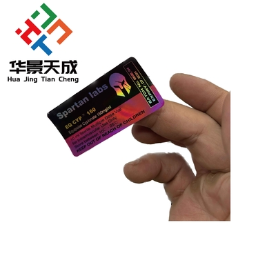 Plastic Glass Vial Labels for Hot Stamping Printing to Meet Customer Requirements