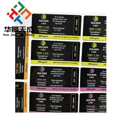 Test Un Steroide Injection Vial Labels Steroide Label Sticker Hologram