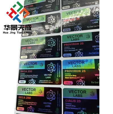 Test Un Steroide Injection Vial Labels Steroide Label Sticker Hologram