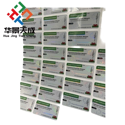 Test Un Steroide Injection Vial Labels Steroide Label Sticker Hologram