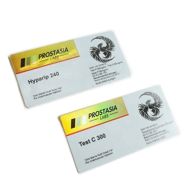 Roll 10ml Vial Labels Stickers For Pharmacy Peptide Injections Vials With Gold Foil Printing