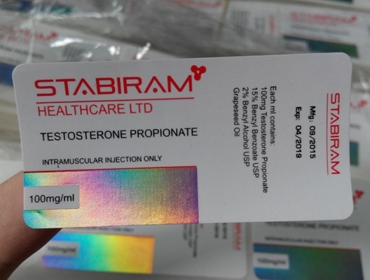 Laboratory Label Maker Glass Vial Labels For Testerone Propionate 10ml Bottle Labels