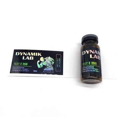 Test 250 Bottle Label 10ml Vial Label Sticker Printing For Injection Oil Glass