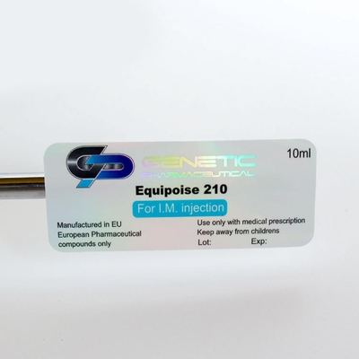 RX 10ml Vial Labels Silver Foil Metalliing Sticker Printing With Free Design Service