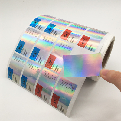 Printing Glass 10ml Vial Labels Custom Holographic Labels For 10ml Bottles