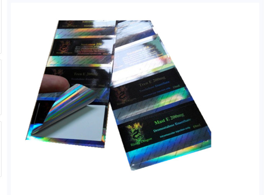 Waterproof 10ml Vial labels Gen Pharma Design For Glass Bottles Moving Hologram Medicine