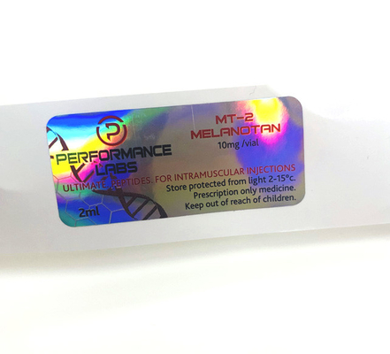 Cyp 250mg Adhesive Scratch Sticker Holographhic Custom Printed Label 10ml Vial Labels