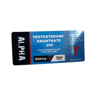 Deca 250mg Pharmaceutical Injection Medication Glass Vial Labels 25x60mm Laser Hologram Material