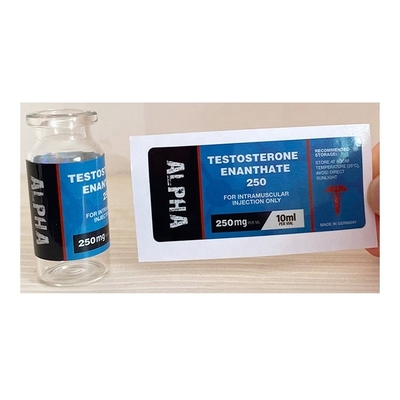 Deca 250mg Pharmaceutical Injection Medication Glass Vial Labels 25x60mm Laser Hologram Material