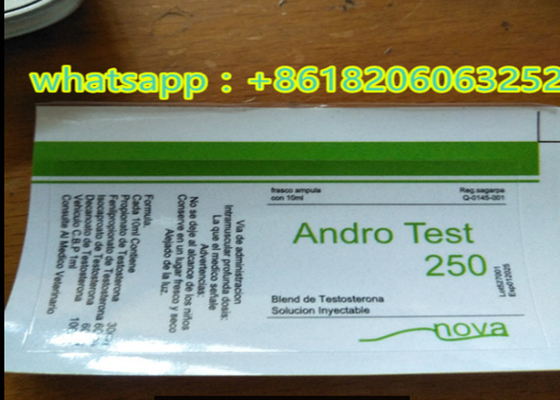Test E Lables Anabolic Steroide Liquid Injection 10ml Vial Labels Square Sharpe Glossy Finish