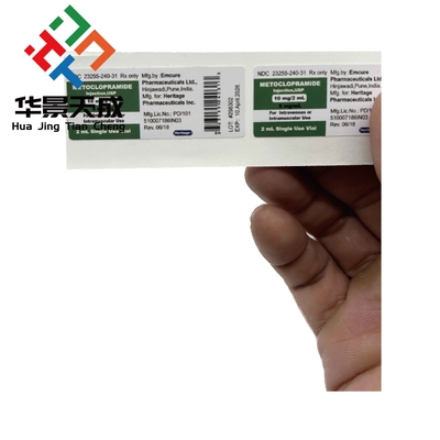 PVC 2ml Peptide Bottle Semaglutide Labels Bpc 157 Adhesive Waterproof
