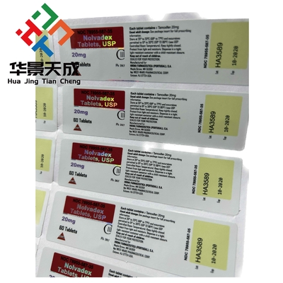 Glossy/matt Finish Anavaroxandrolone Pills Steriods Pills Labels for on 10ML VIAL